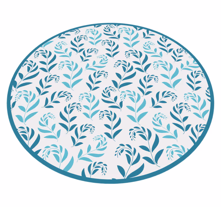 Tapis vinyle plantes inspiration botanique des feuilles - TenStickers