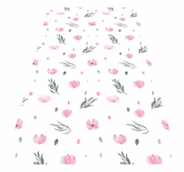 Tapis vinyle plantes imprimés floraux charmants - TenStickers