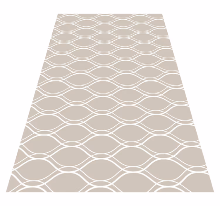 Tapis vinyle texture motif de lignes courbes - TenStickers