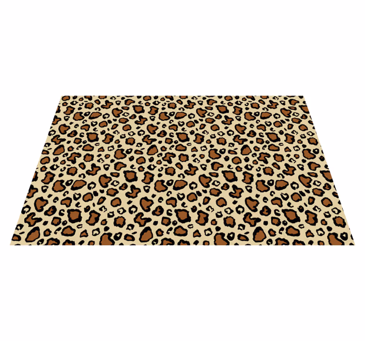 Tapis vinyle motif animal impression tacheté de léopard - TenStickers