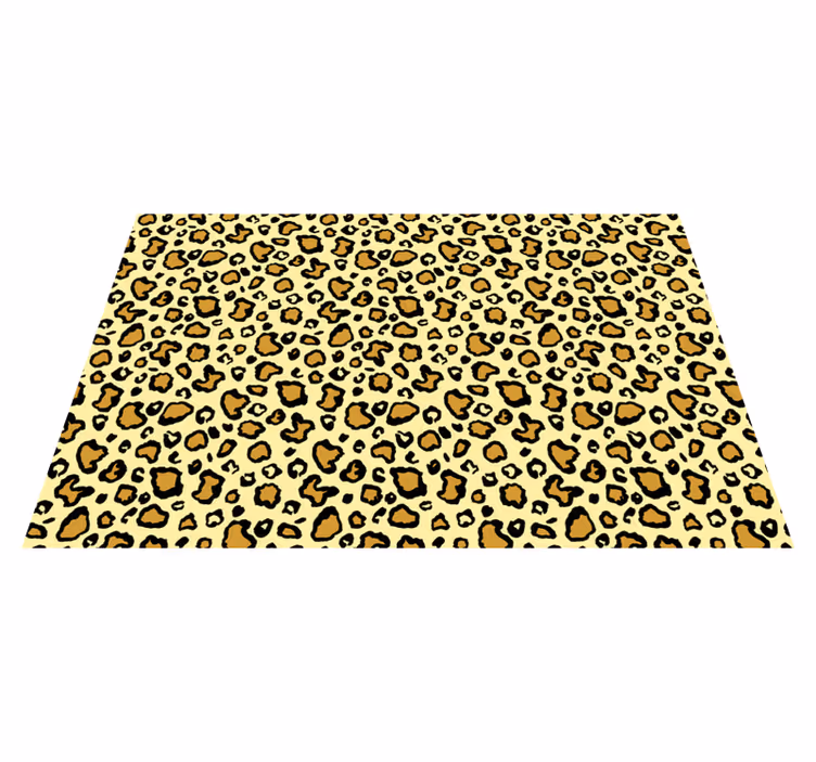 Tapis vinyle motif animal léopard ludique - TenStickers