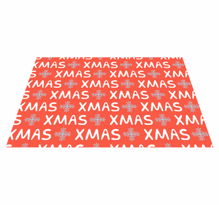 Tapis vinyle noël motif festif de noël - TenStickers