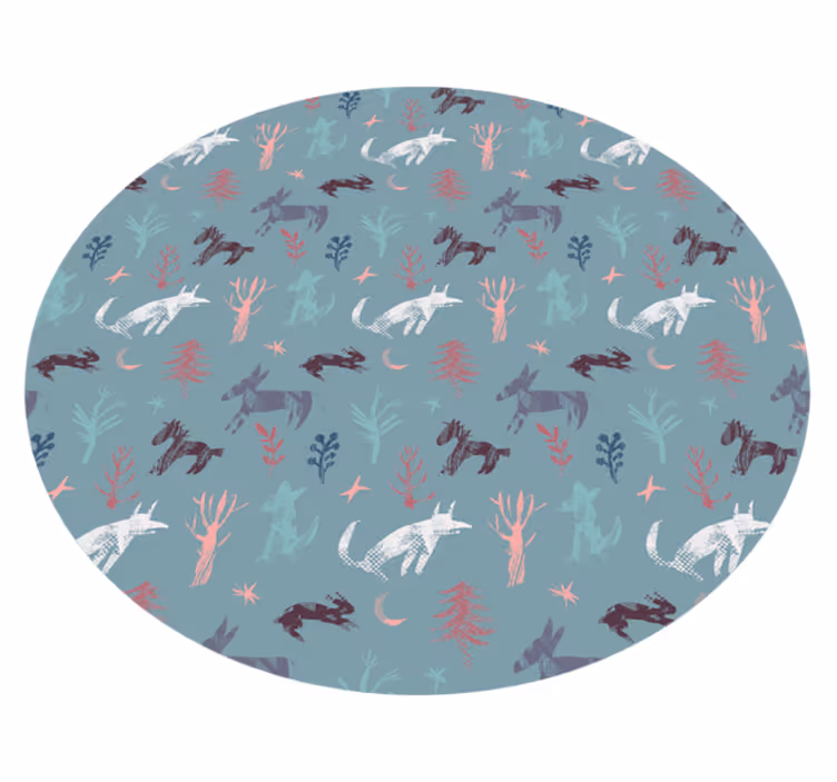 Tapis vinyle motif animal créatures inspirées de la nature - TenStickers