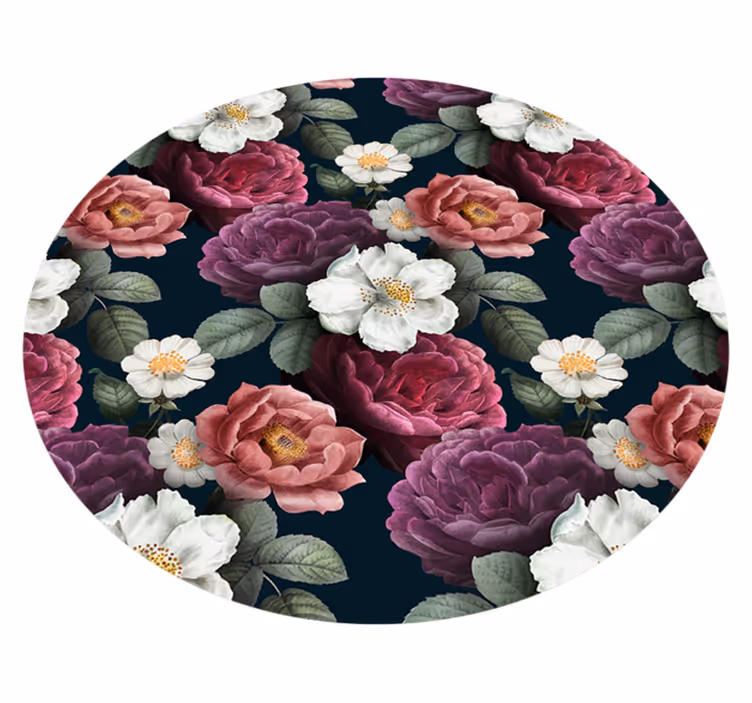 Tapis vinyle plantes composition botanique gracieuse - TenStickers