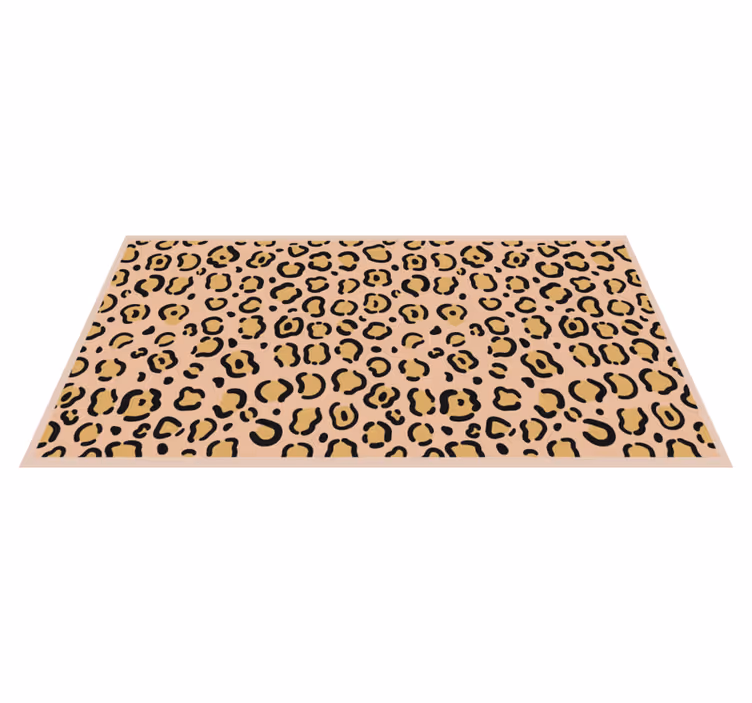Tapis vinyle motif animal jeu de motifs léopard - TenStickers