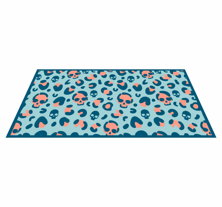 Tapis vinyle motif animal jeu de motifs de crâne - TenStickers