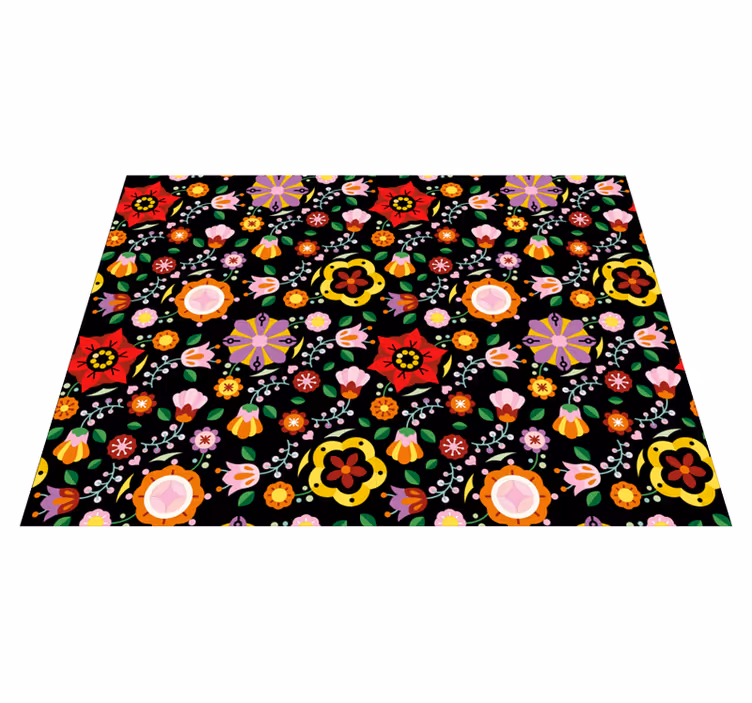 Tapis vinyle plantes illustration botanique lumineuse - TenStickers
