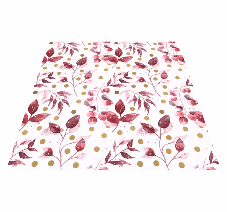 Tapis vinyle plantes motif imprimé botanique - TenStickers