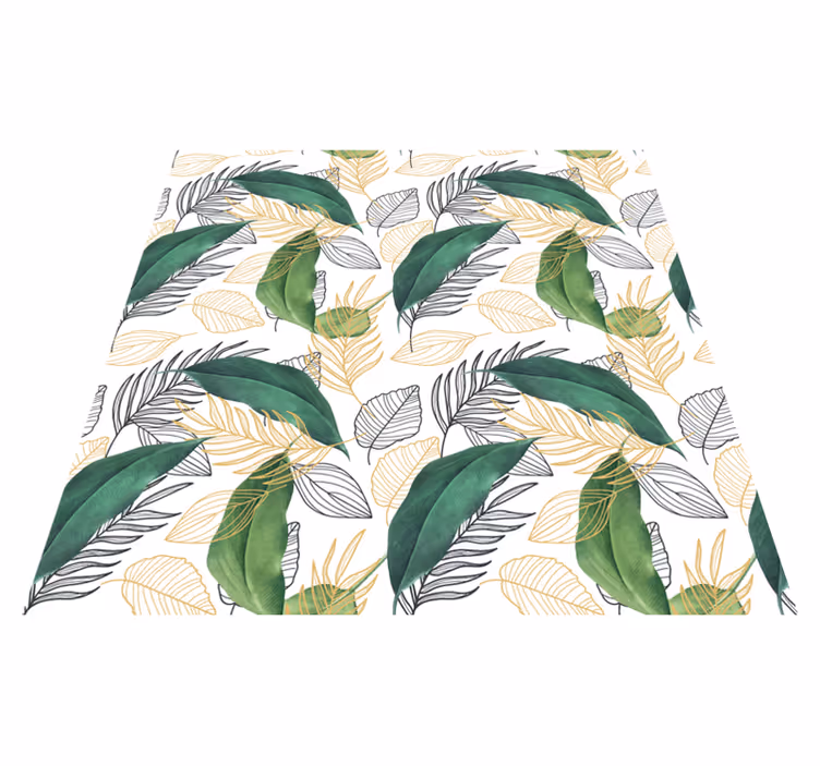 Tapis vinyle nature élément de feuillage riche - TenStickers
