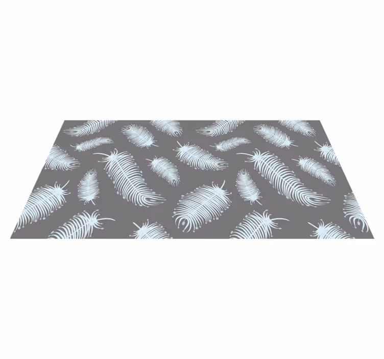 Tapis vinyle autres tapis motifs en forme de plumes - TenStickers