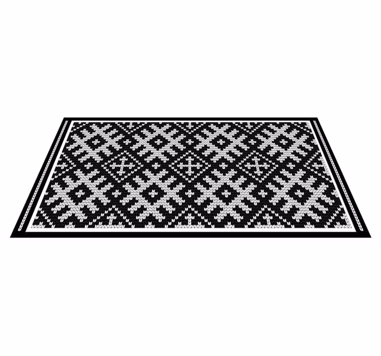 Tapis vinyle éthnique motif d'inspiration nordique - TenStickers