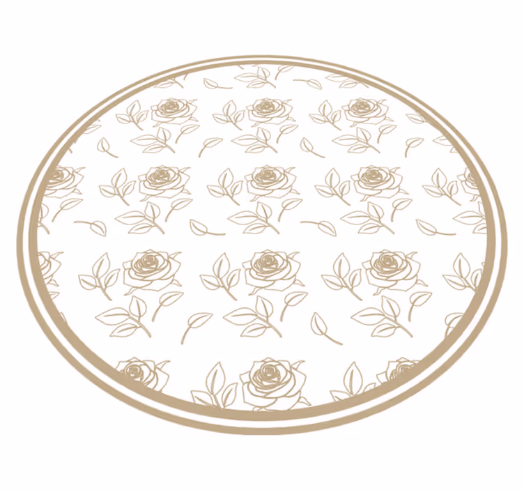 Tapis vinyle plantes composition florale de roses - TenStickers