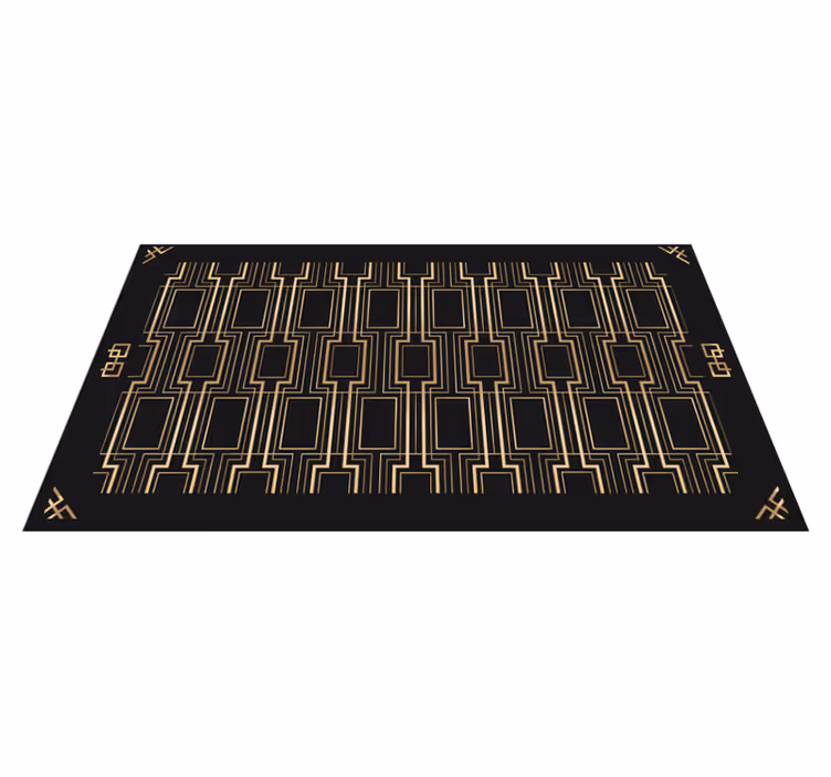 Tapis vinyle design moderne motifs géométriques élégants - TenStickers
