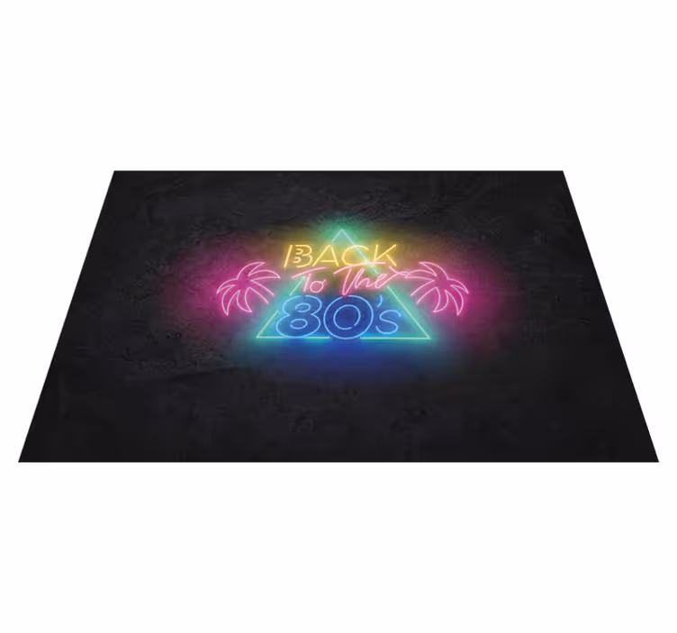 Tapis vinyle vintage retour aux années 80 - TenStickers