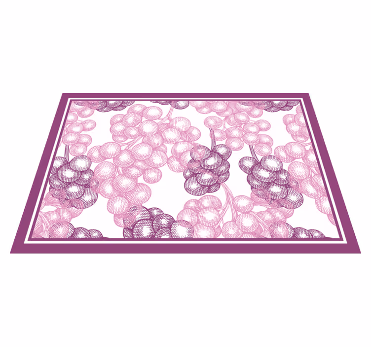 Tapis vinyle plantes conception de raisins violets - TenStickers
