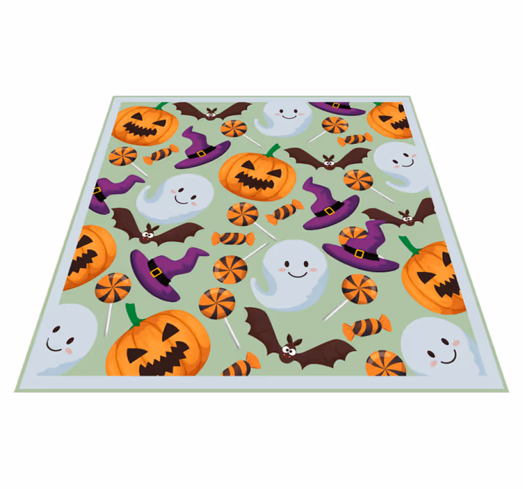 Tapis vinyle pour halloween ambiance joyeuse halloween - TenStickers
