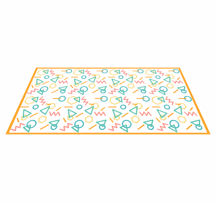 Tapis vinyle autres tapis motifs de formes colorées - TenStickers