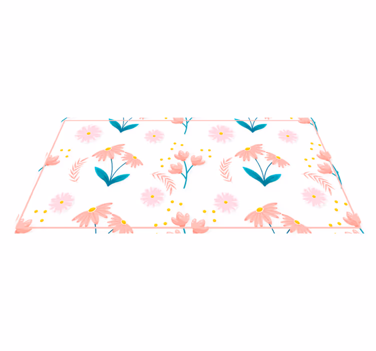 Tapis vinyle plantes floraison printanière florale - TenStickers