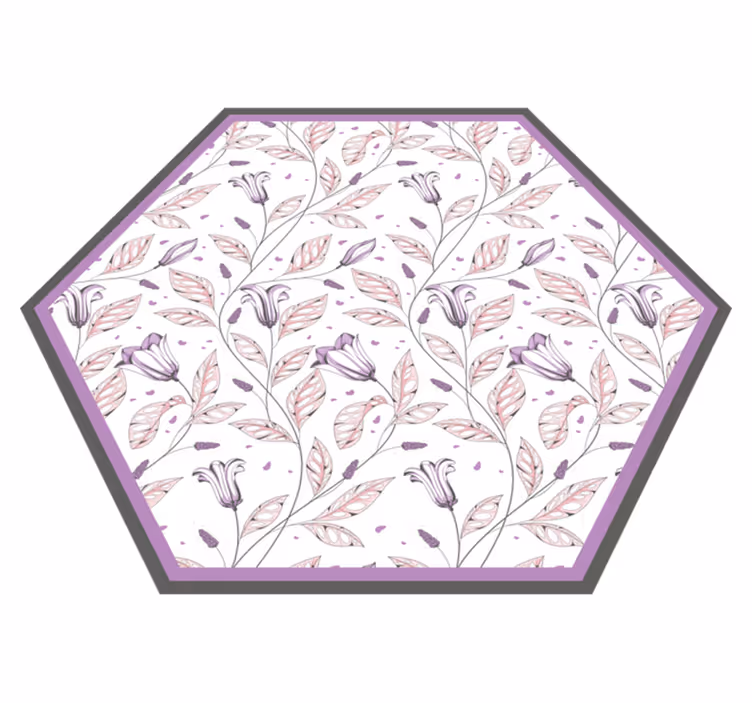 Tapis vinyle plantes élément botanique élégant - TenStickers