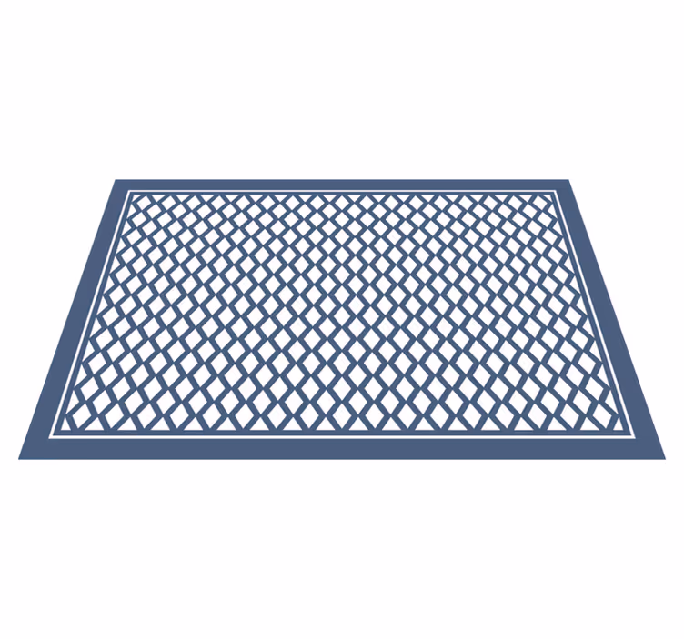 Tapis vinyle géométrique motif diamant chic - TenStickers