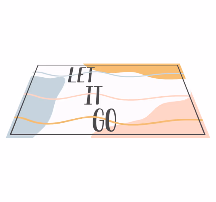 Tapis vinyle citation laisse tomber - TenStickers