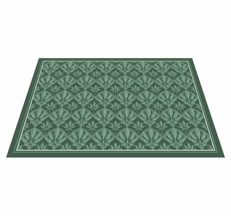 Tapis vinyle chambre motif de feuilles luxuriantes - TenStickers