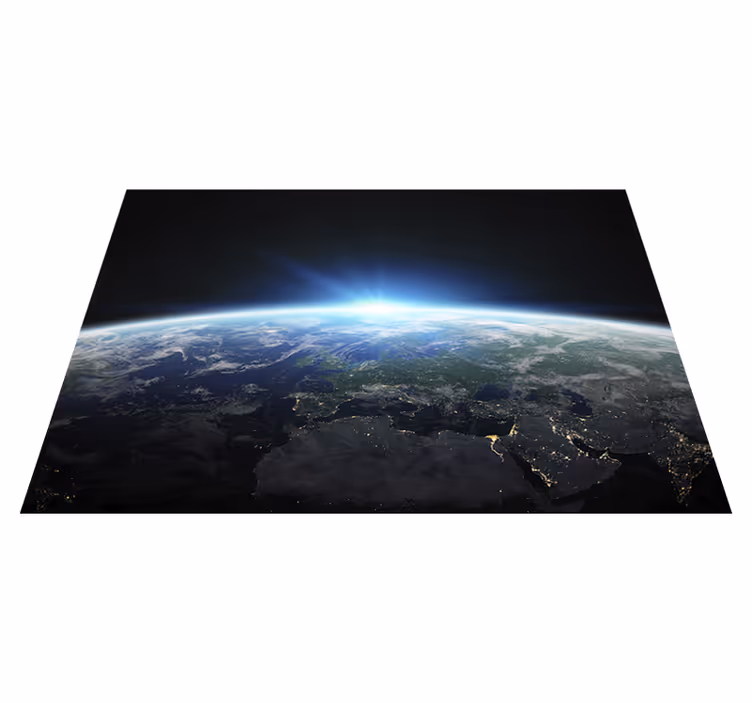 Tapis vinyle ado l'horizon lumineux de la terre - TenStickers