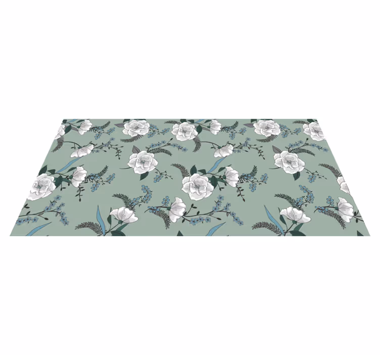 Tapis vinyle plantes concept botanique - TenStickers