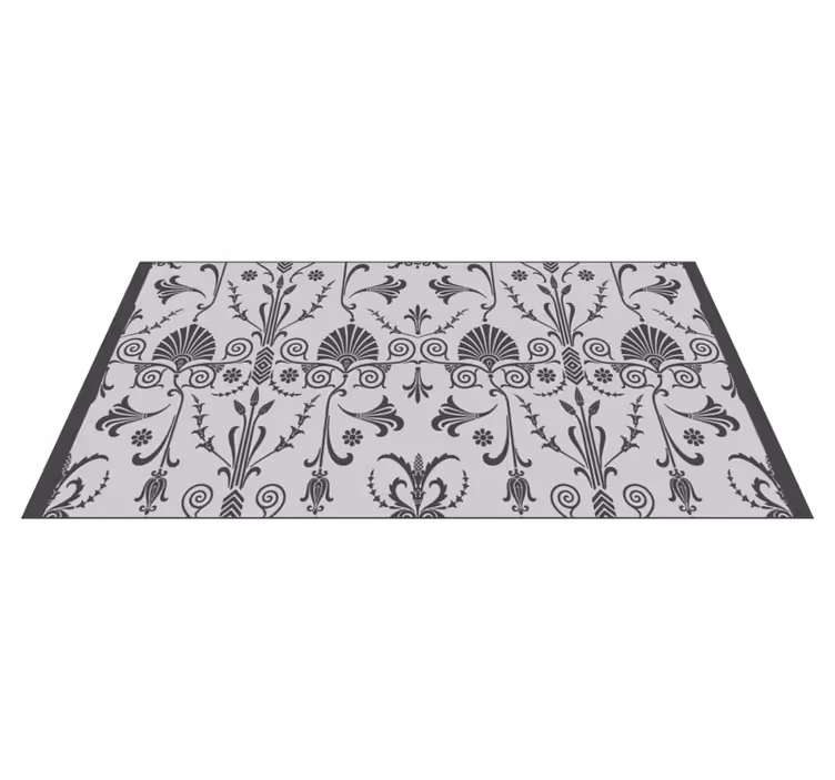 Tapis vinyle design moderne motif décoratif floral - TenStickers