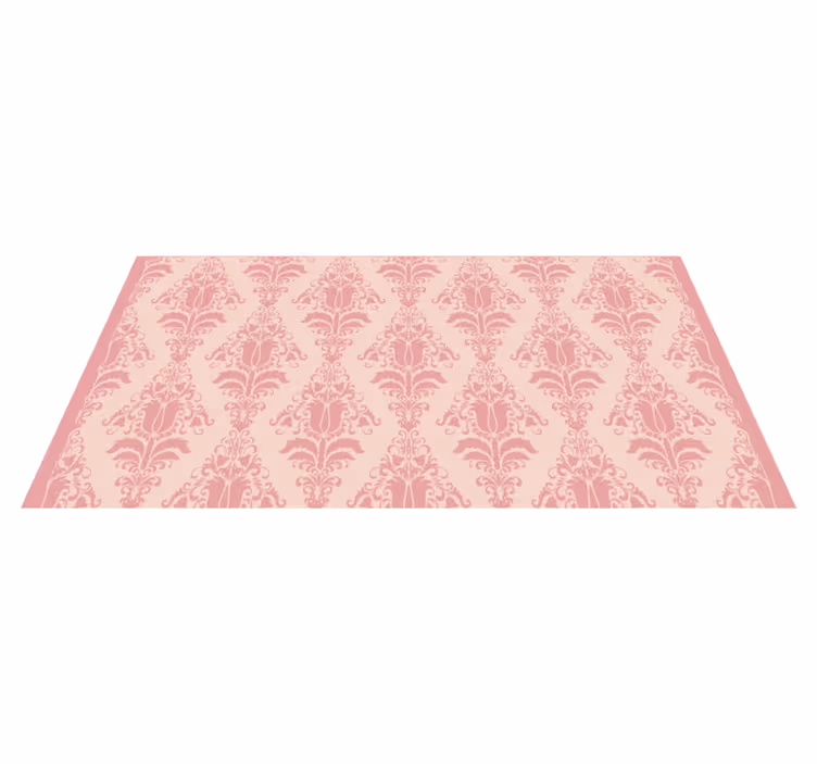 Tapis vinyle entrée motif rose élégant - TenStickers