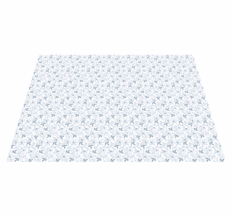 Tapis vinyle plantes motif floral élégant - TenStickers