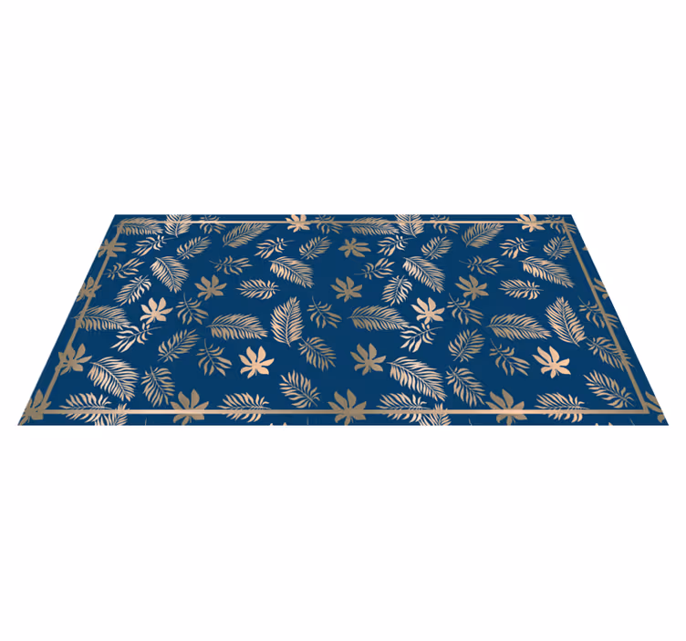 Tapis vinyle plantes motif de feuilles tropicales - TenStickers