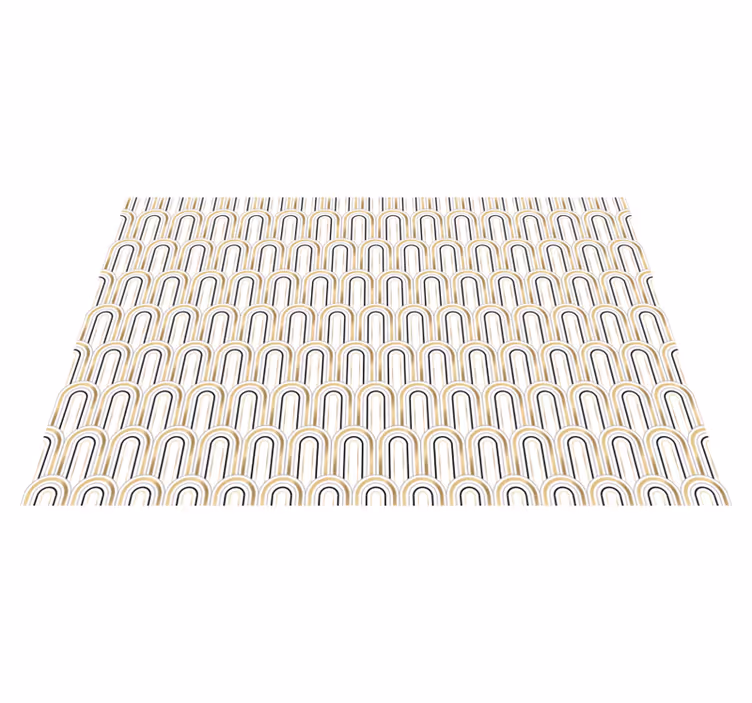 Tapis vinyle géométrique conception de motif d'arche - TenStickers