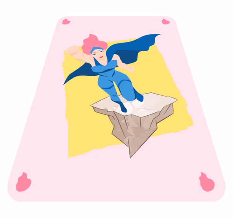 Tapis vinyle pour enfants images d'aventure de super-héros - TenStickers