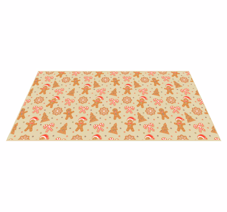 Tapis vinyle noël motif festif - TenStickers
