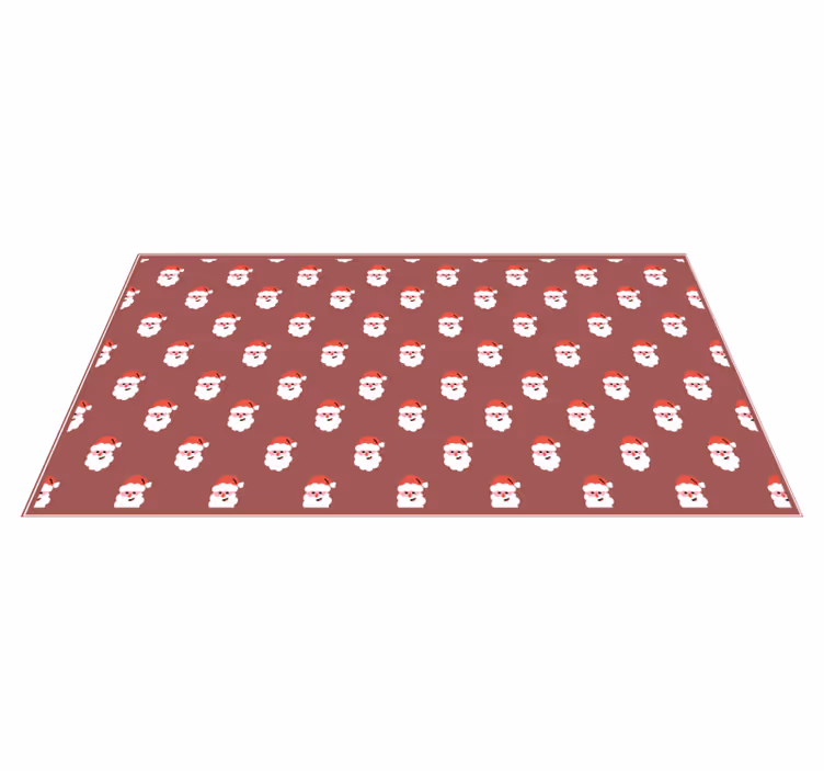 Tapis vinyle Noël motif de Père Noël - TenStickers