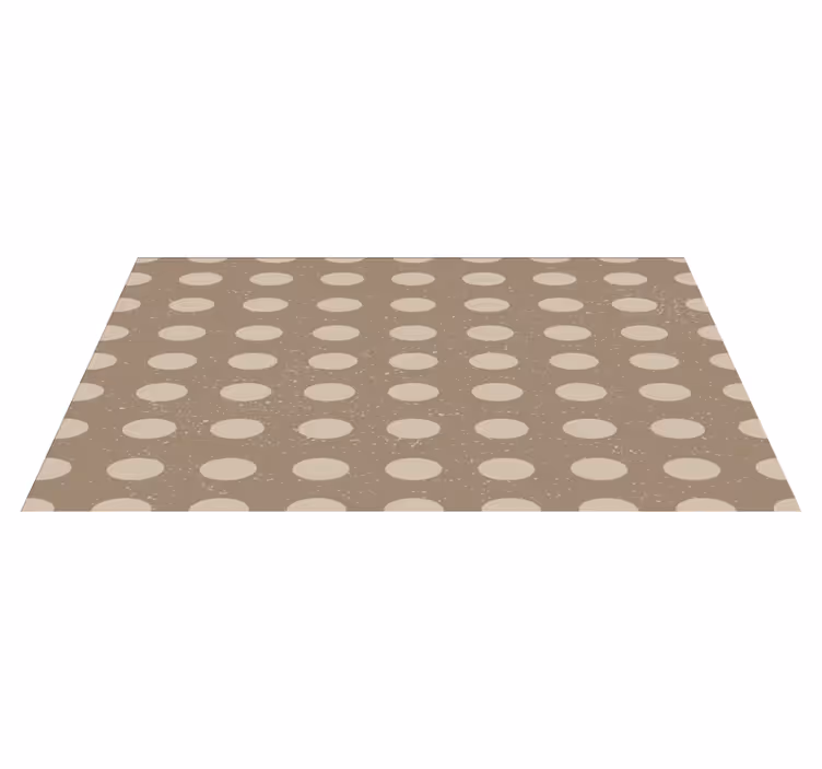 Tapis vinyle rayures motif à pois neutre - TenStickers