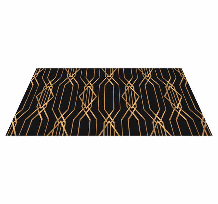 Tapis vinyle géométrique élégance art déco - TenStickers