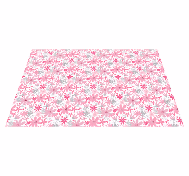 Tapis vinyle plantes motif d'éclat floral - TenStickers