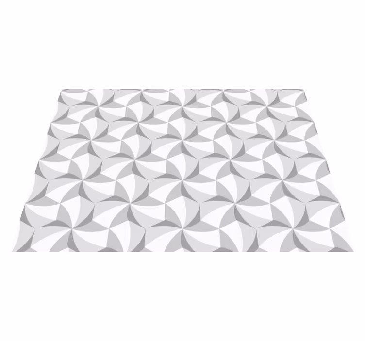 Tapis vinyle géométrique motif de tourbillon abstrait - TenStickers