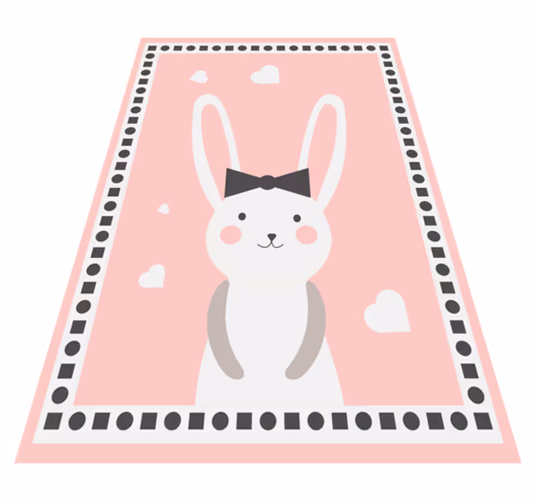 Tapis vinyle bébé décor de chambre de lapin - TenStickers
