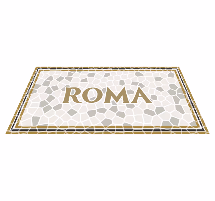 Tapis vinyles personnalisable rome personnalisé - TenStickers