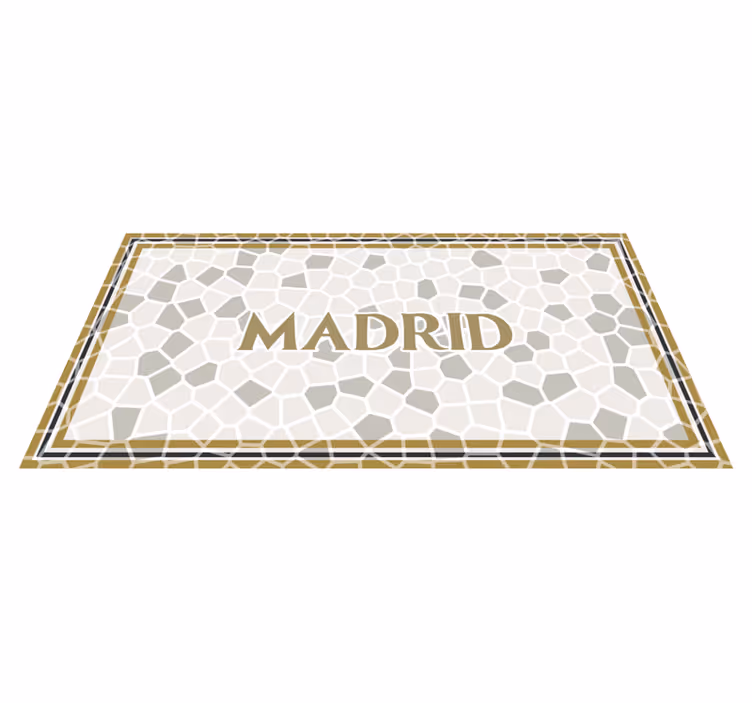 Tapis vinyle texture motif mosaïque Madrid - TenStickers