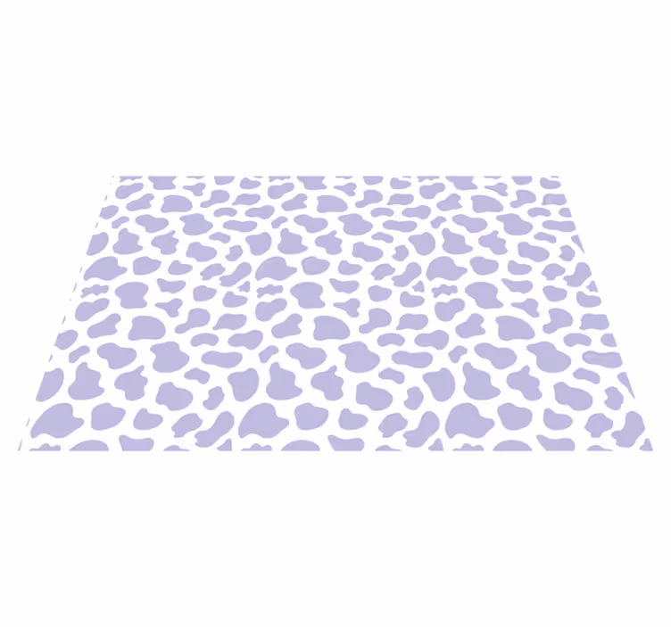 Tapis vinyle motif animal taches de léopard lavande - TenStickers