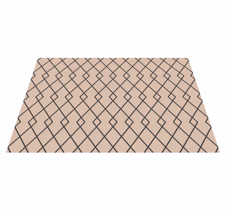 Tapis vinyle géométrique motif de diamant gracieux - TenStickers
