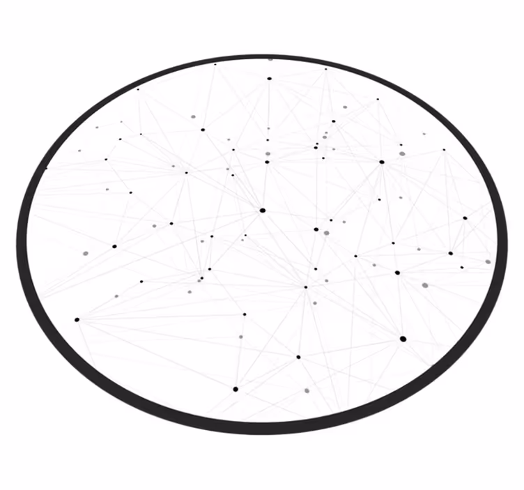 Tapis vinyle design moderne modèle de réseau abstrait - TenStickers