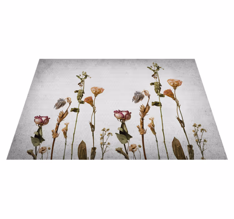 Tapis vinyle plantes imagerie botanique - TenStickers
