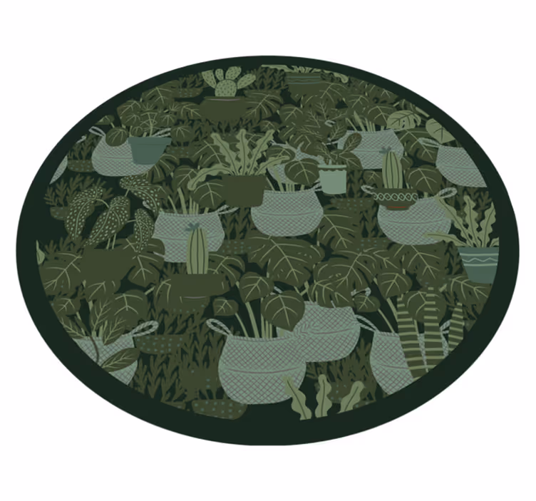 Tapis vinyle plantes illustration botanique - TenStickers