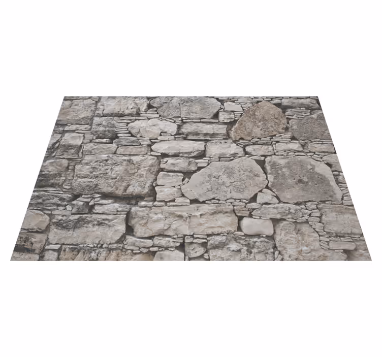 Tapis vinyle pierre fausse pierre - TenStickers