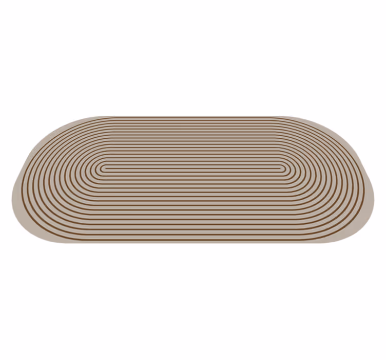 Tapis vinyle rayures courbes de niveau - TenStickers